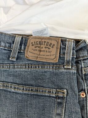 Levi's Signature Men’s Gray-Blue Straight Jeans